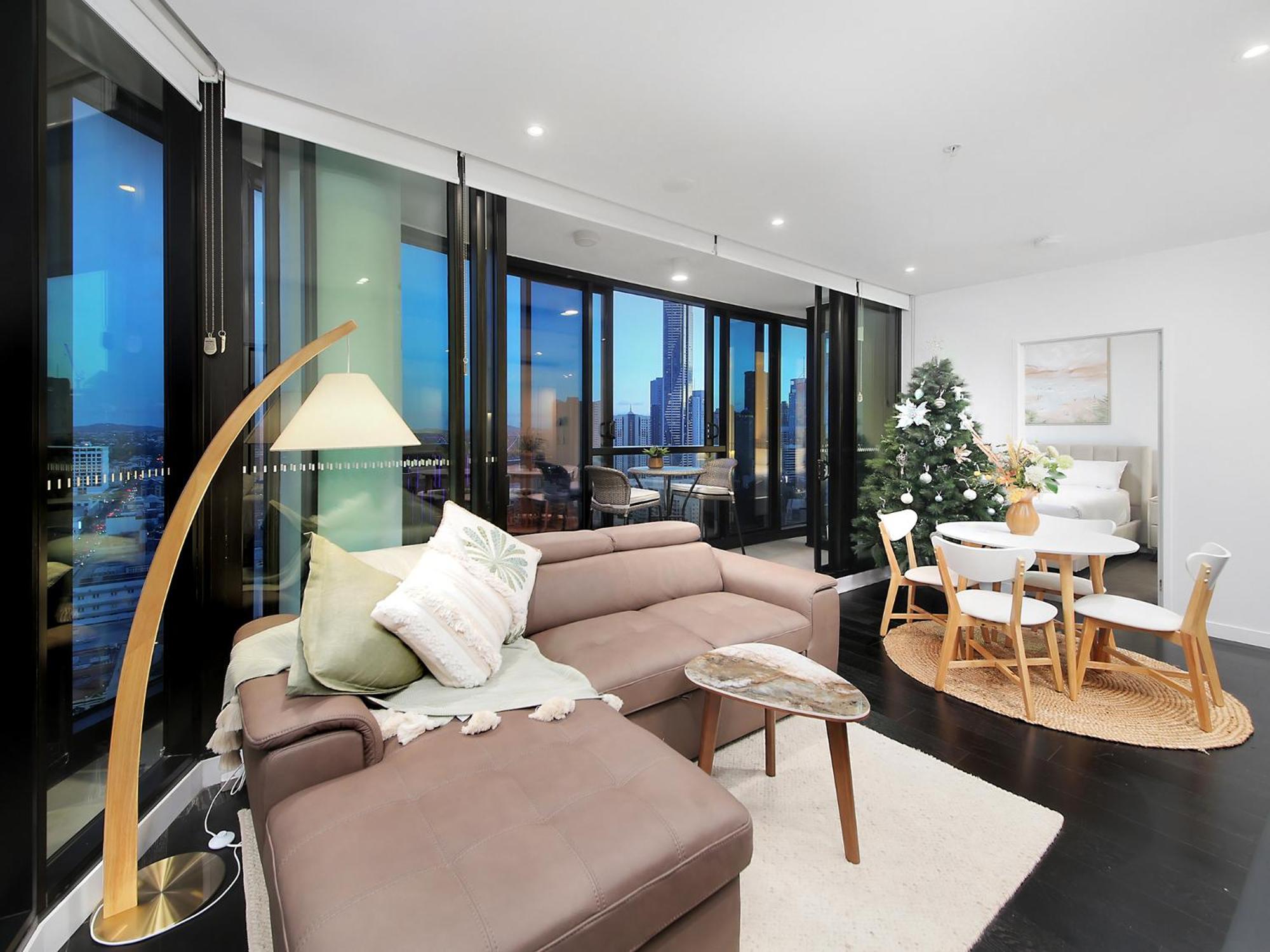 Skyline Serenity Luxury Apt With Free Parking Leilighet Brisbane Eksteriør bilde